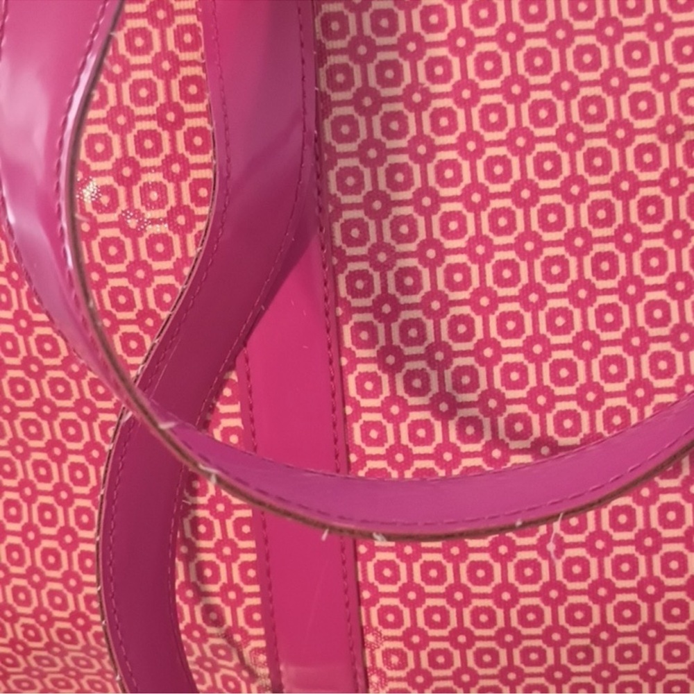 Tory Burch Pink Geometric Tote - Picture 8 of 10